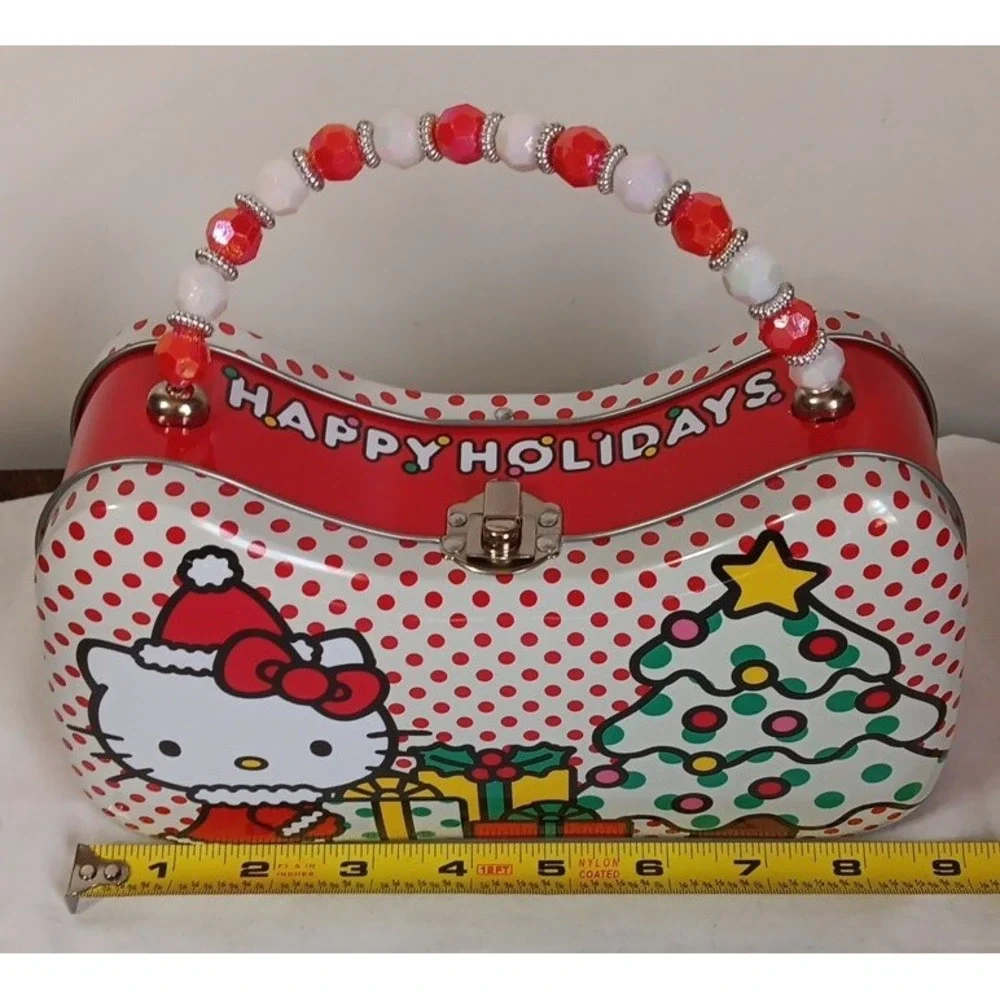 Hello Kitty‎ Carry All Metal Tin Purse Lunch Box Sanrio 2023 Christmas
